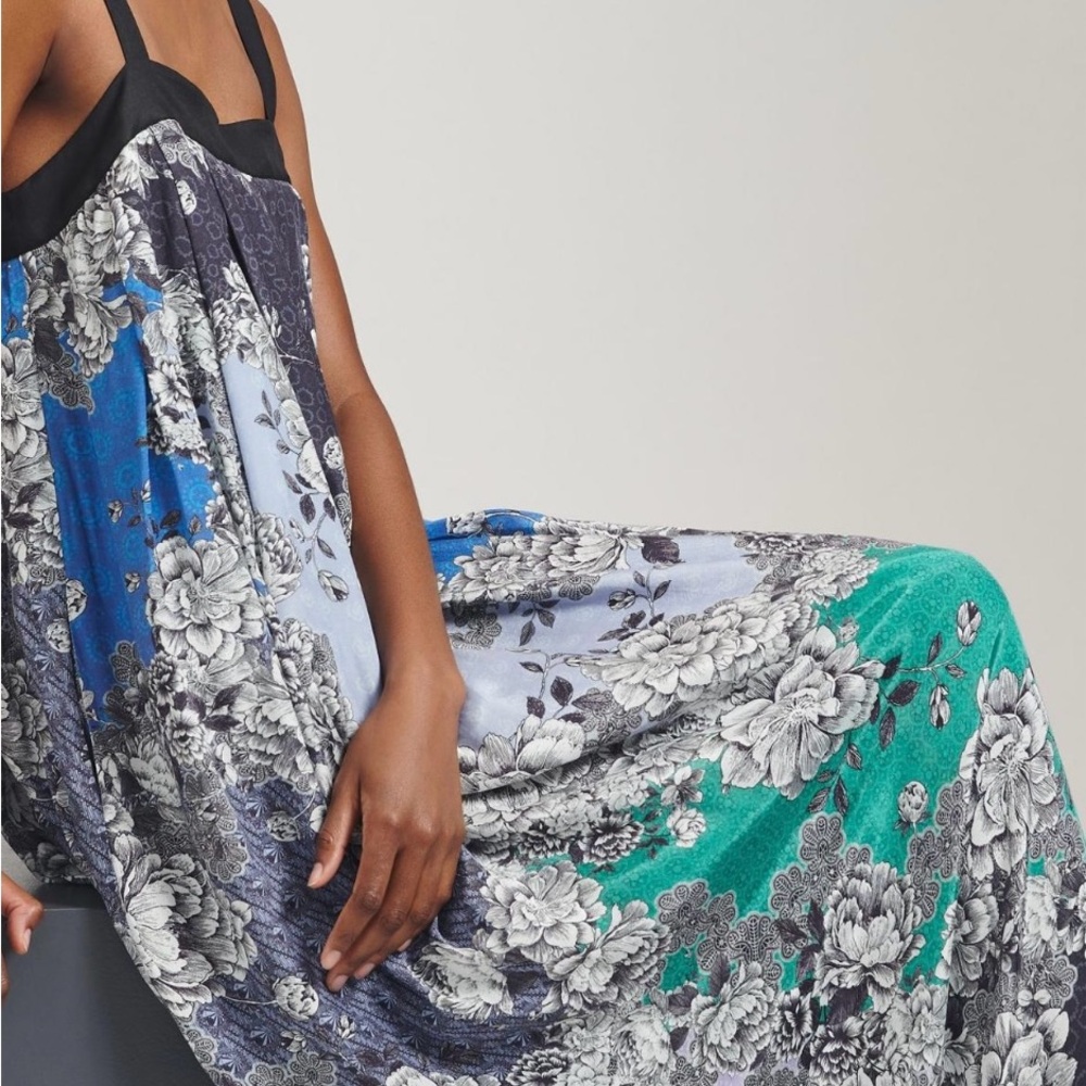 NWOT Atsu for Anthropologie Size Small Floral Maxi Flowy Dress